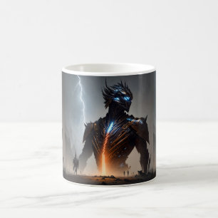 Caneca De Café Guerreiro Ciborgue Relâmpago