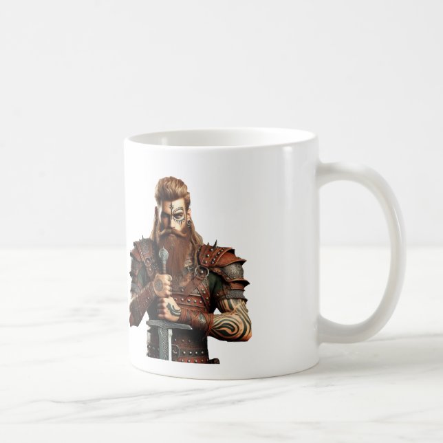 Caneca De Café Guerreiro com Espada (Direita)