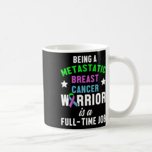Caneca De Café Guerreiro Consciente da Consciência do Cancer da M