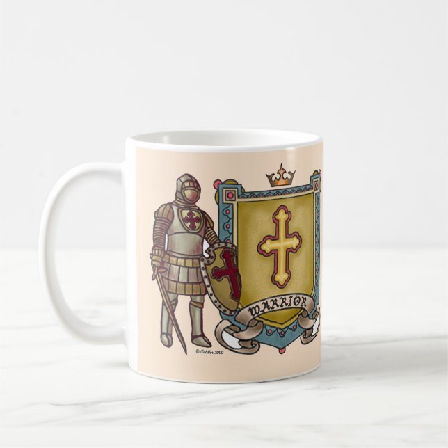 Caneca De Café Guerreiro Cristão Para Deus (Esquerda)
