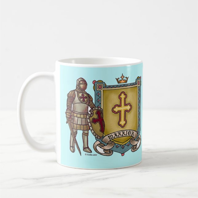 Caneca De Café Guerreiro Cristão por Deus (Esquerda)