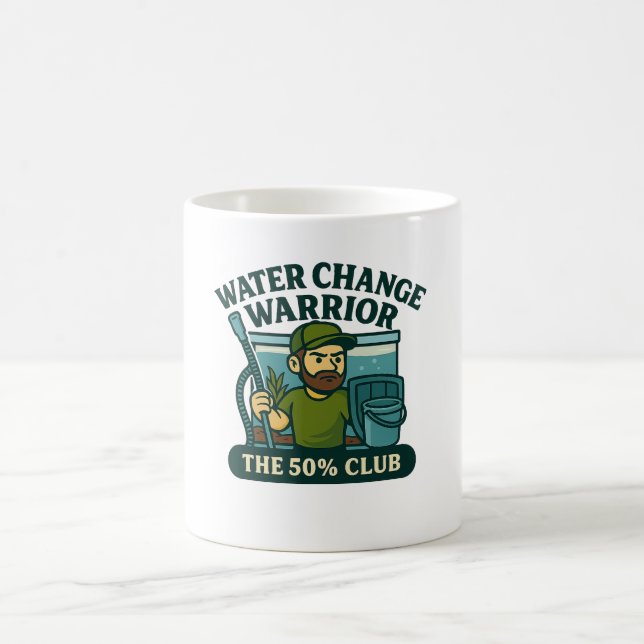 Caneca De Café Guerreiro da Mudança de Água - O Aquário Engraçado (Centro)