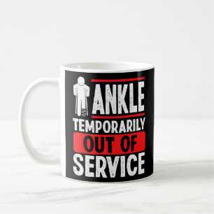 Caneca De Café Guerreiro de Ankle de Recuperação Quebrado Humor d