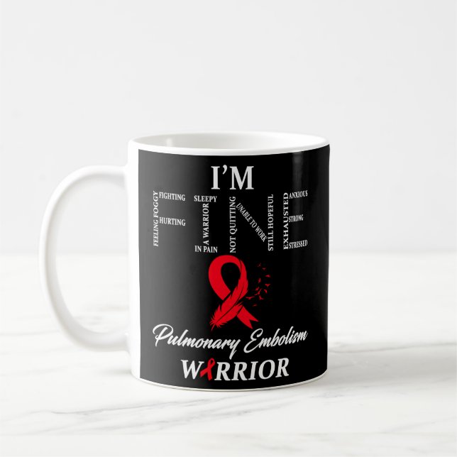 Caneca De Café Guerreiro de Embolismo Pulmonar (Esquerda)