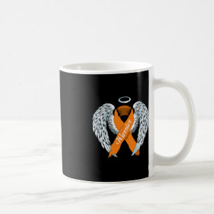Caneca De Café Guerreiro de Sensibilização Laranja Fita e Anjo