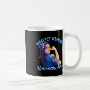 Caneca De Café Guerreiro Diabetes! Designs De Consciência Da Diab