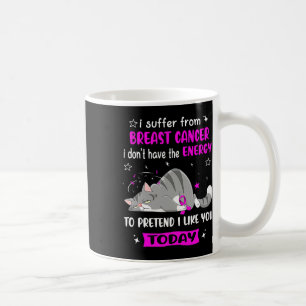 Caneca De Café Guerreiro do Cancer da Mama Que Eu Sofro De Cancer