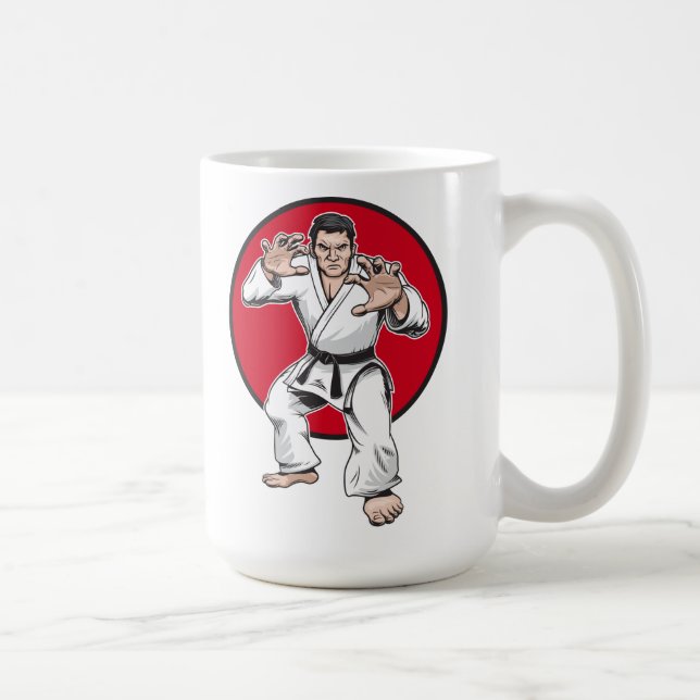 Caneca De Café Guerreiro do judo (Direita)
