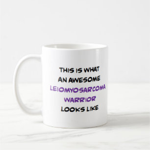 Caneca De Café guerreiro do leiomiossarcoma, incrível