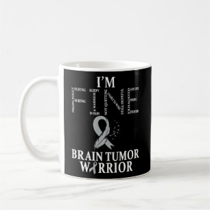 Caneca De Café Guerreiro do Tumor do Cérebro Eu estou bem