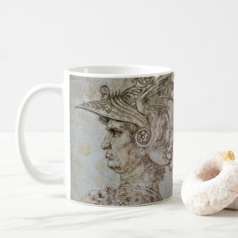 Caneca De Café Guerreiro Encapuzado de Leonardo 