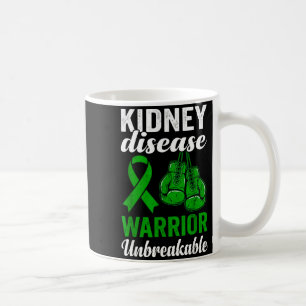 Caneca De Café Guerreiro forte da doença renal conscientização in