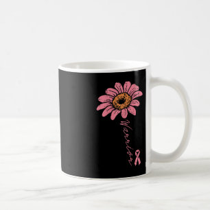 Caneca De Café Guerreiro Girassol Fita Rosa Fita Cancer de Mama A
