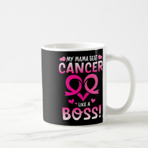 Caneca De Café Guerreiro Minha Mãe Bate Cancer De Mama Como Um Fi