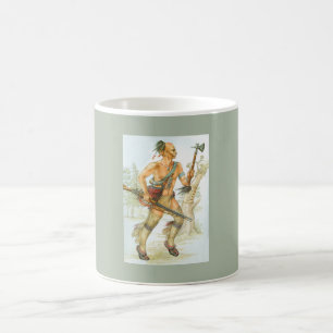Caneca De Café guerreiro Mohawk
