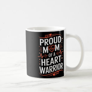 Caneca De Café Guerreiro Orgulhador da Doença Cardíaca Sensibiliz
