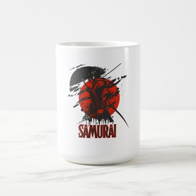 Caneca De Café Guerreiro Samurai Ousado – Arte Japonesa (Centro)