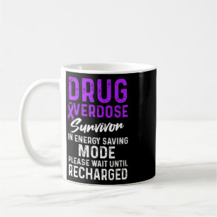 Caneca De Café Guerreiro Sobrevivente Consciente de Superdose de 
