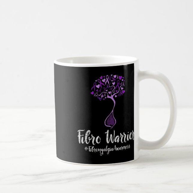 Caneca De Café Guerreiro - Suporte E Consciência Da Fibromialgia (Direita)