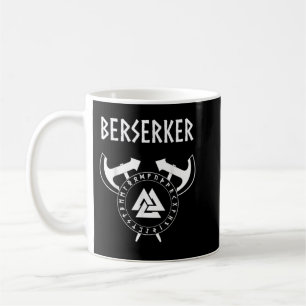 Caneca De Café Guerreiro Viking Berserker Runas Nórdicas