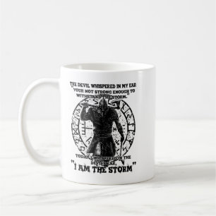 Caneca De Café Guerreiro Viking Eu Sou A Tempestade