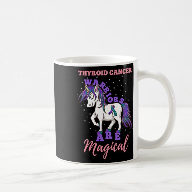 Caneca De Café Guerreiros são Cânceres de tiróide mágicos (Direita)
