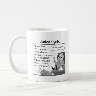 Caneca De Café Guia de Campo para Advogados: Jaded Cynic Mug