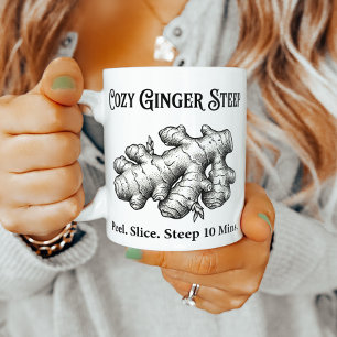Caneca De Café Guia de Infusão de Chá de Gengibre