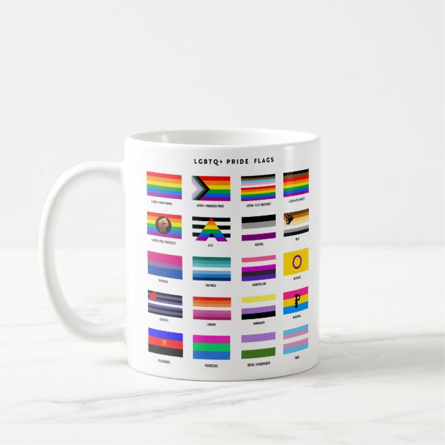 Caneca De Café Guia de Sinalizador de Ordenação LGBTQ+ (Esquerda)