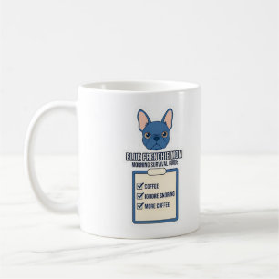 Caneca De Café Guia de Sobrevivência Matinal da Mamãe Blue French
