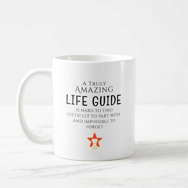 Caneca De Café Guia de Vida Incrível Presente Personalizado Difíc (Esquerda)