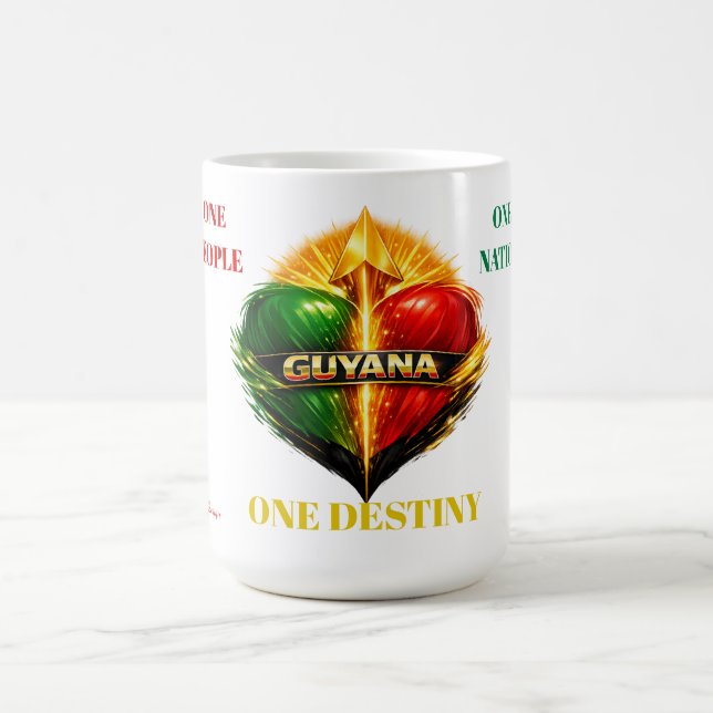 Caneca De Café Guiana colorida  (Centro)
