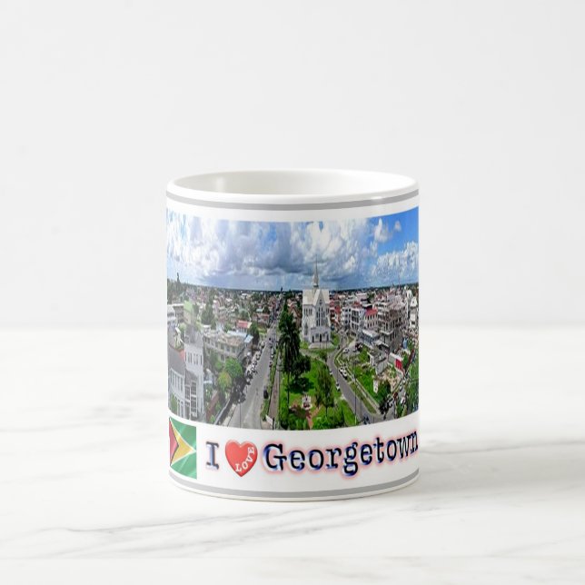 Caneca De Café Guiana - Georgetown - I Love - (Centro)