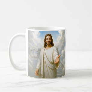Caneca De Café Guiando Jesus Luz