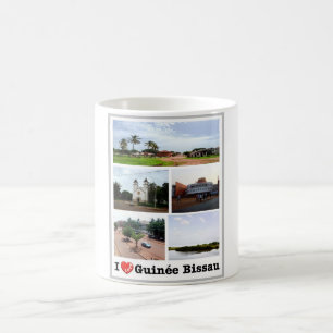 Caneca De Café Guiné-Bissau - Eu Amo Guiné-Bissau -