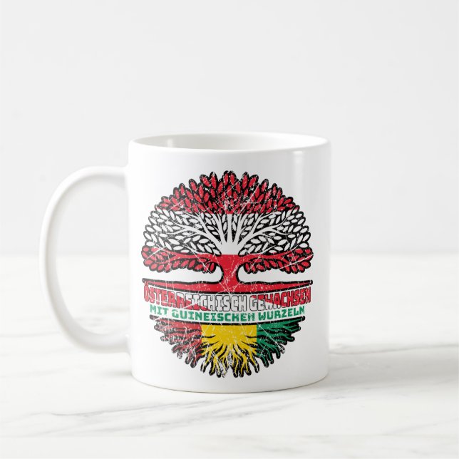 Caneca De Café Guiné Guineisch Österreichisch Österreich Baum (Esquerda)