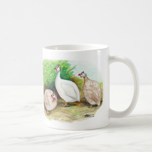 Caneca De Café Guineense Fowl Outside (Direita)