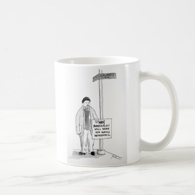 Caneca De Café Guionista 1003 (Direita)