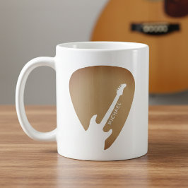 Caneca De Café Guitar Pick Guitarist Musician