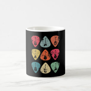 Caneca De Café Guitar Pick Retro Vintage para Guitaristas