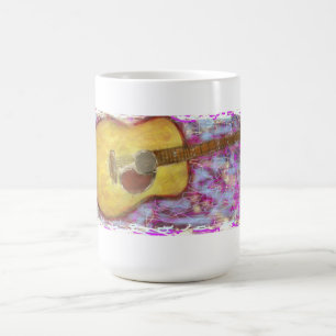 Caneca De Café Guitarra acústica