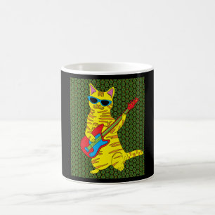 Caneca De Café Guitarra de Brincadeira Retro