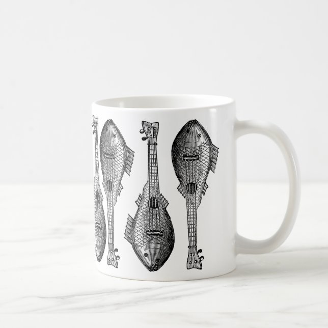 Caneca De Café Guitarra dos peixes (Direita)