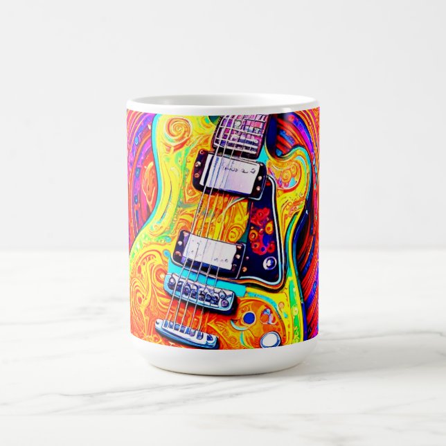 CANECA DE CAFÉ GUITARRA PSICODÉLICA (Centro)