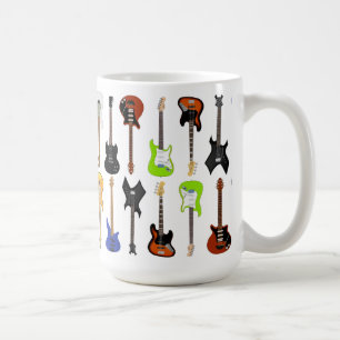 Caneca De Café Guitarras