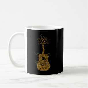 Caneca De Café Guitarre Acústico da Vida Natureza Guitarista Pres