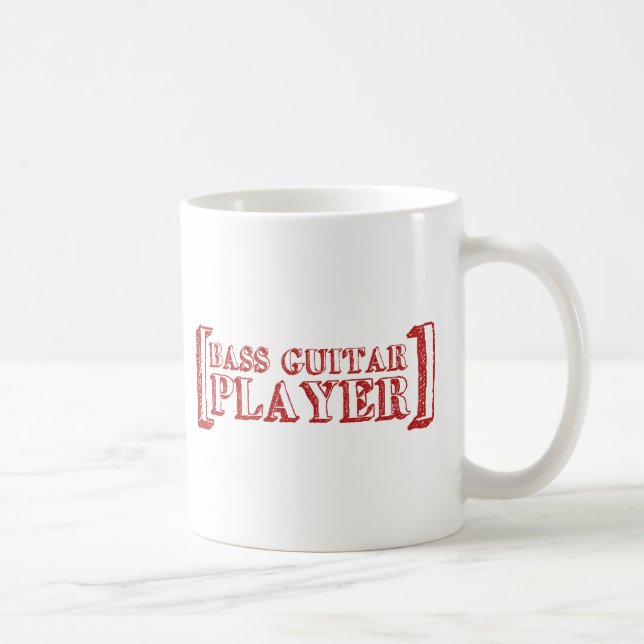 Caneca De Café Guitarrista baixo (Direita)