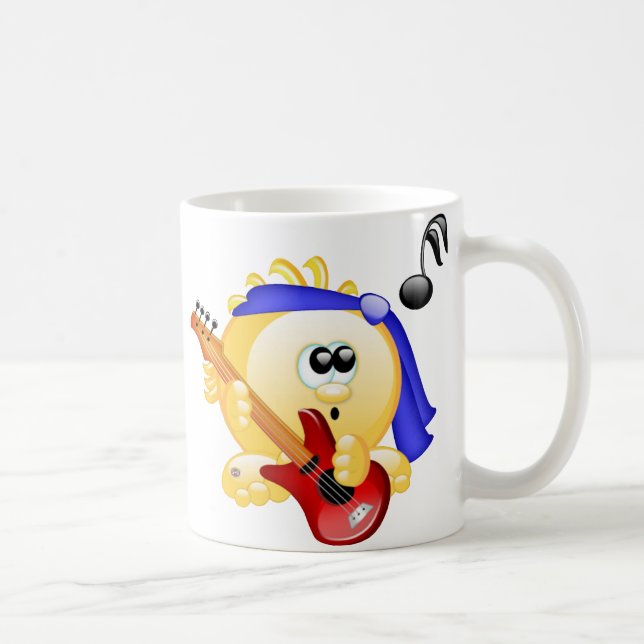 Caneca De Café Guitarrista da música (Direita)