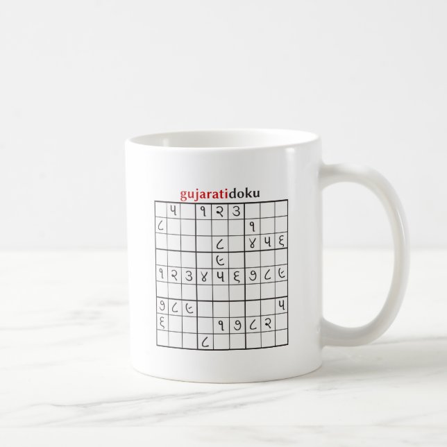 Caneca De Café gujaratidoku (Direita)