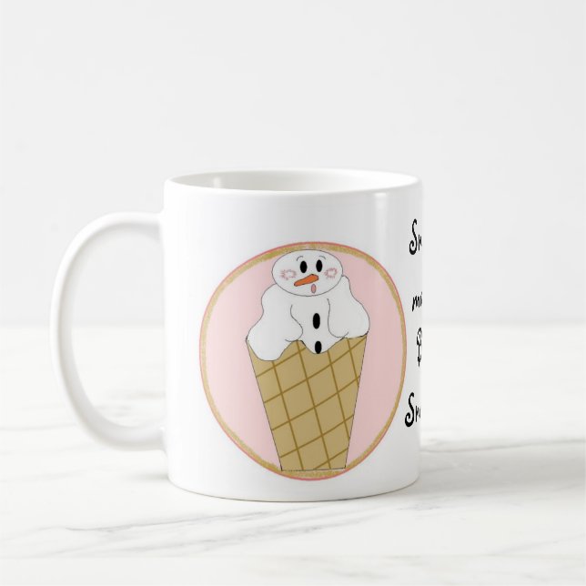 Caneca De Café Guloseima de Cone de Neve (Esquerda)